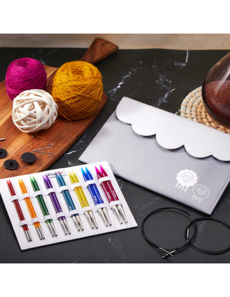 Set di ferri circolari KnitPro Deluxe Spectra