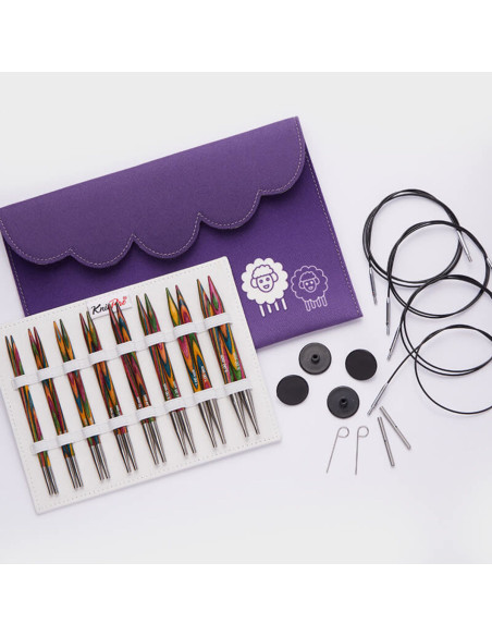 Set di ferri circolari KnitPro Deluxe Symfonie Wood