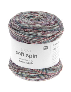 Filato per calze Soft Spin Rico Design