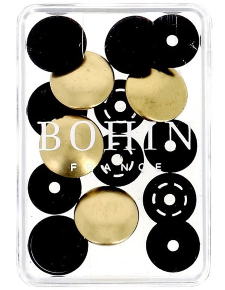 Bottoni a pressione magici senza pinza 14 mm - Finitura in metallo oro