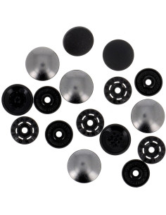 Bottoni a pressione magici senza pinza 14 mm - Finitura metallo canna di fucile 2