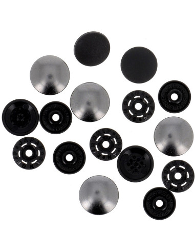 Bottoni a pressione magici senza pinza 14 mm - Finitura metallo canna di fucile