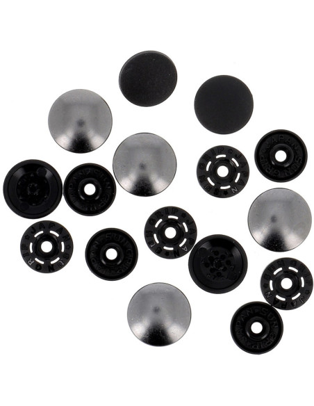 Bottoni a pressione magici senza pinza 14 mm - Finitura metallo canna di fucile