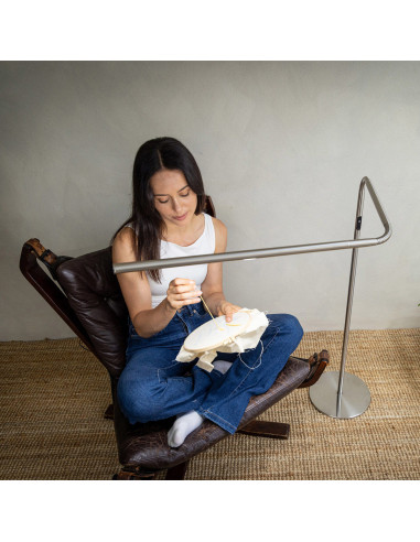 Lampada da terra Daylight Slimline 4 - Acciaio spazzolato