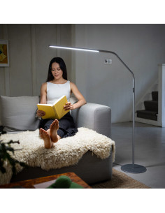 Lampada da terra Daylight Slimline 4 - Grigio ghiaccio 2