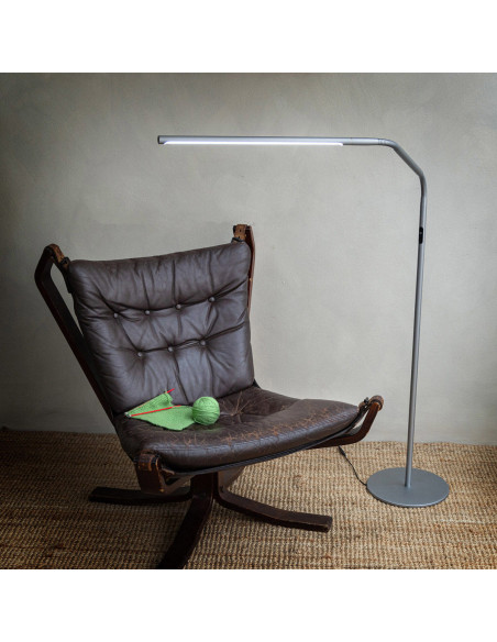 Lampada da terra Daylight Slimline 4 - Grigio ghiaccio
