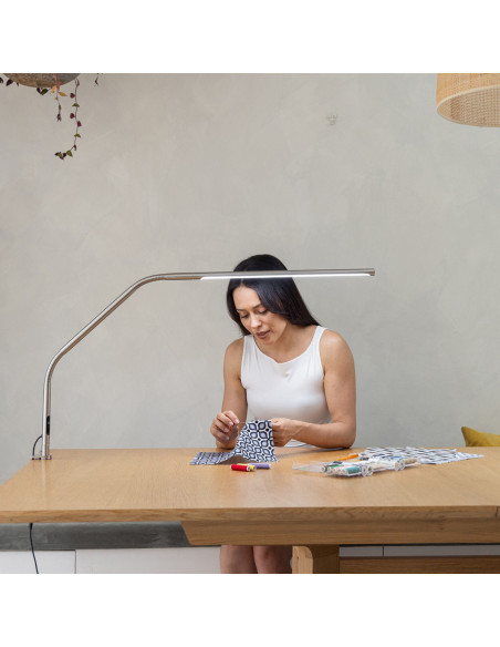 Lampada da tavolo Daylight Design Slimline 4 - Acciaio spazzolato