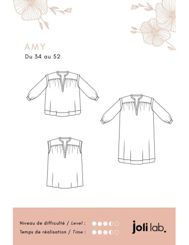 Modello di camicetta e abito Amy - Joli Lab