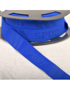Boxer sportivo elasticizzato in rilievo - Blu reale