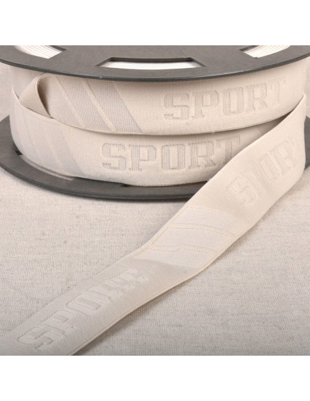 Elastico boxer sport in rilievo - Beige