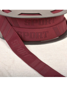 Elastico boxer sport in rilievo - Bordeaux