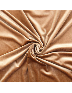 Tessuto velluto elasticizzato - Oro scuro