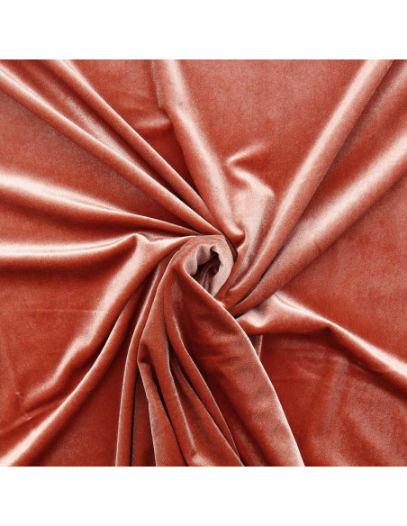 Tessuto velluto elasticizzato - Rame