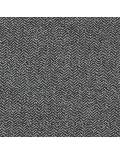 Tessuto di lana tweed per cappotto - Grigio medio 2