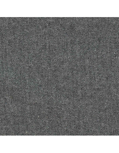 Tessuto di lana tweed per cappotto - Grigio medio