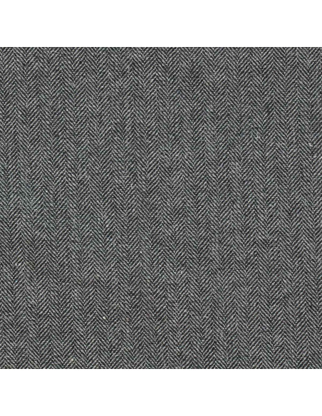Tessuto di lana tweed per cappotto - Grigio medio
