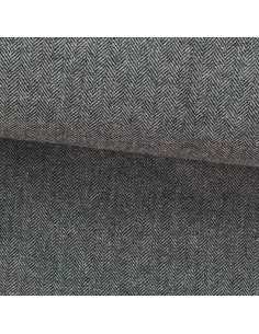 Tessuto di lana tweed per cappotto - Grigio chiaro