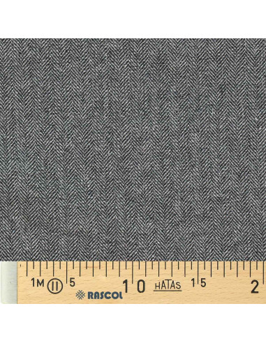 Tessuto di lana tweed per cappotto - Grigio chiaro