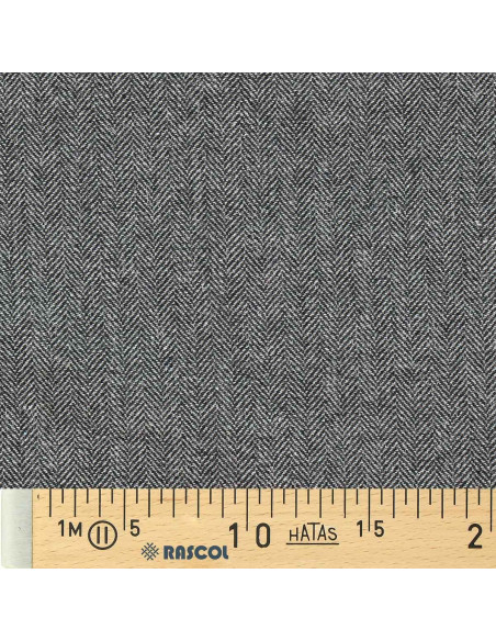 Tessuto di lana tweed per cappotto - Grigio chiaro
