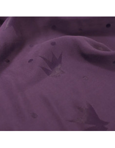Tessuto jacquard di viscosa Streli Viola - Églantine & Zoé