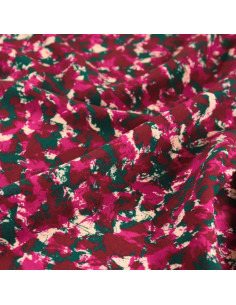 Tessuto viscosa Granite Bordeaux - Églantine & Zoé