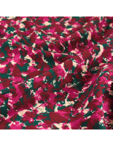Tessuto viscosa Granite Bordeaux - Églantine & Zoé
