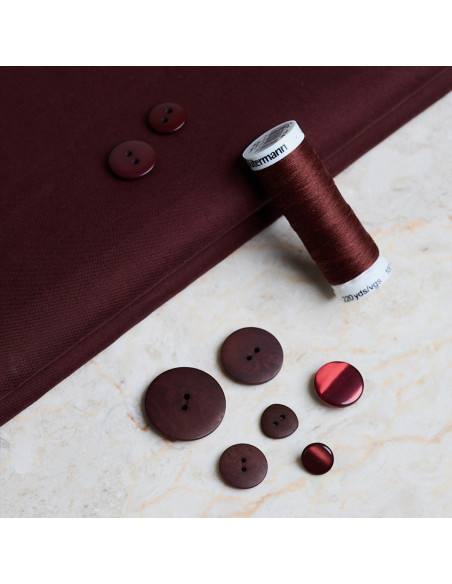 Tessuto di cotone idrorepellente Trench Crispy Brownie - Atelier Brunette