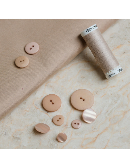 Tessuto di cotone idrorepellente Trench Sandy Sand - Atelier Brunette