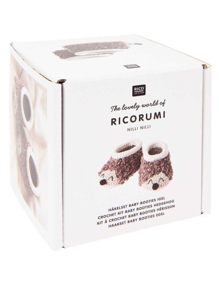 Kit per uncinetto Scarpine per neonati - Riccio