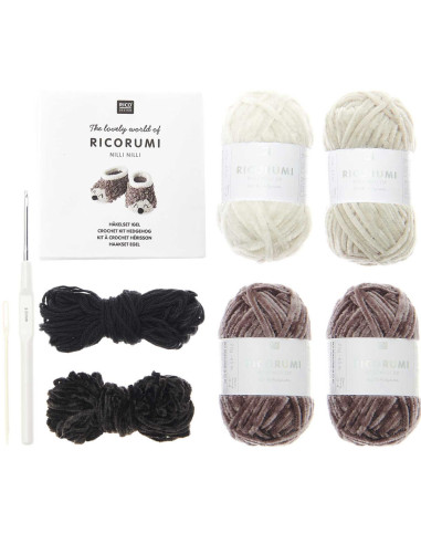 Kit per uncinetto Scarpine per neonati - Riccio