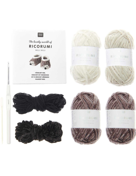 Kit per uncinetto Scarpine per neonati - Riccio