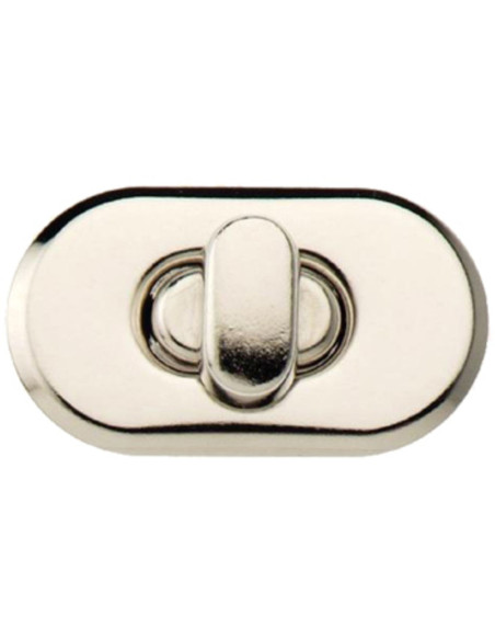 Chiusura ovale per borse - Argento