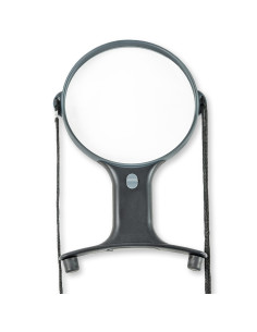 Lente d'ingrandimento a mani libere luminosa regolabile con cordoncino Magnishine Carson Optical