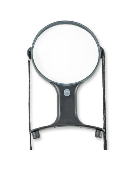 Lente d'ingrandimento a mani libere luminosa regolabile con cordoncino Magnishine Carson Optical