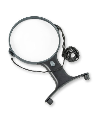 Lente d'ingrandimento a mani libere luminosa regolabile con cordoncino Magnishine Carson Optical