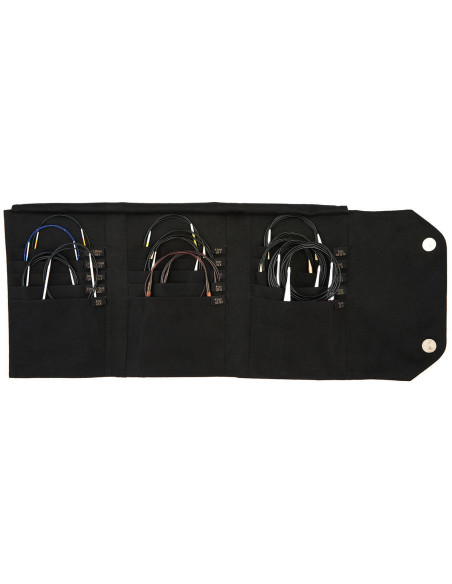 Custodia per aghi circolari KnitPro - Nero