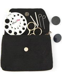 Astuccio per accessori da maglia KnitPro - Nero 2
