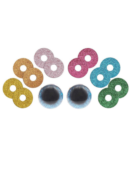 Occhi di sicurezza 6 colori Ricorumi 30 mm - 1 paio