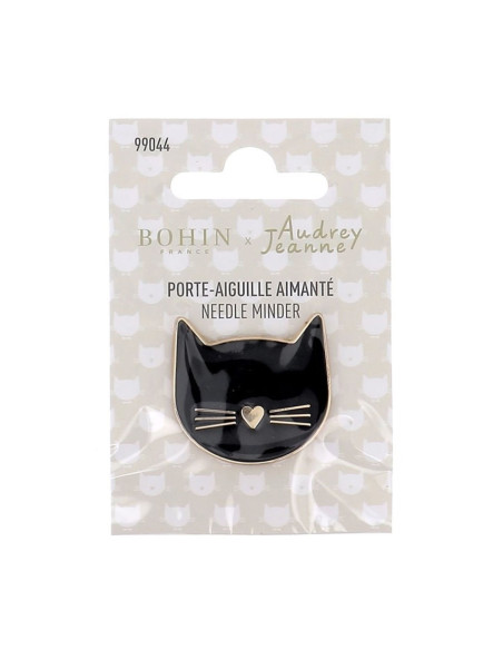 Porta-aghi magnetico Bohin - Gatto nero
