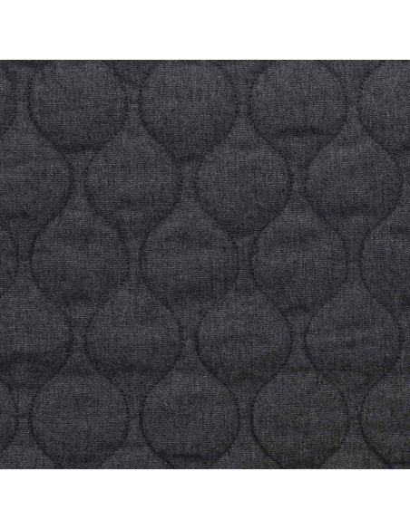 Tessuto di cotone trapuntato wave - Denim chambray