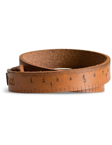 Righello flessibile in pelle Muud Fibi - Whisky