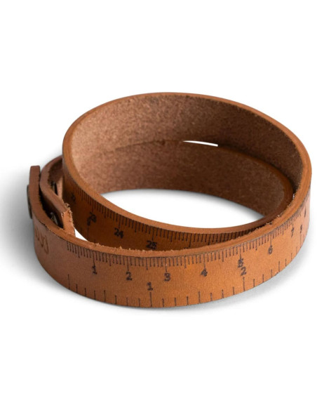 Righello flessibile in pelle Muud Fibi - Whisky