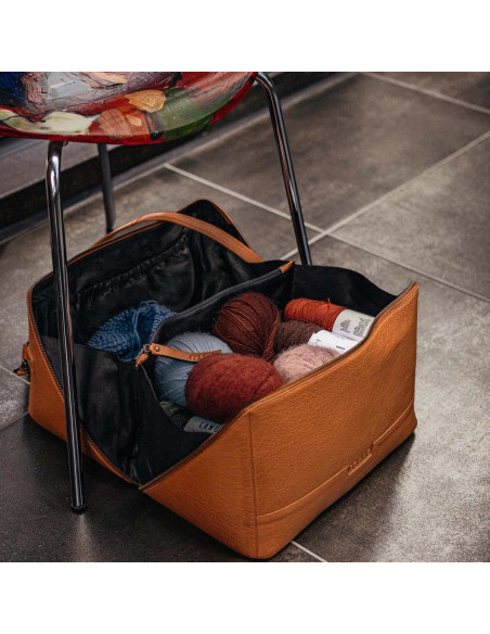Borsa a tracolla Muud Cleo XL - Whisky