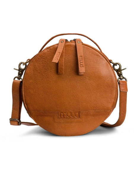 Borsa da lavoro a tracolla rotonda Muud Bella - Whisky