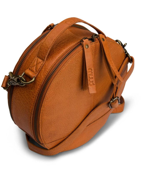 Borsa da lavoro a tracolla rotonda Muud Bella - Whisky