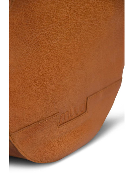 Borsa da lavoro a tracolla rotonda Muud Bella - Whisky
