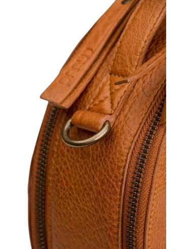 Borsa da lavoro a tracolla rotonda Muud Bella - Whisky