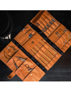 Astuccio per ferri da maglia Muud Lucy - Whisky