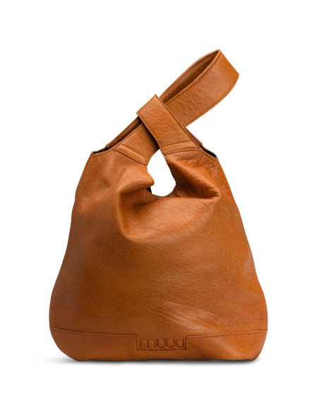 Borsa shopper in pelle Muud Dzana - Whisky