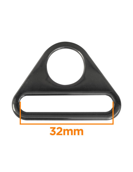 Anello triangolare passante 32 mm - Canone di fucile
